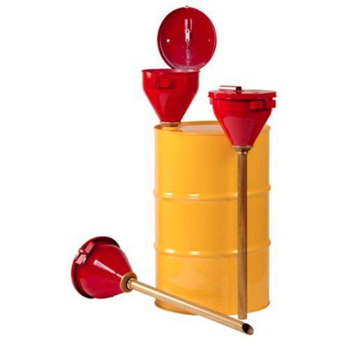 Terässuppilo kannella, itsesulkeutuva, FM-hyväksytty - Justrite