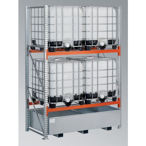 Allastettu ibc-varastohyllykkö r23-3610 l