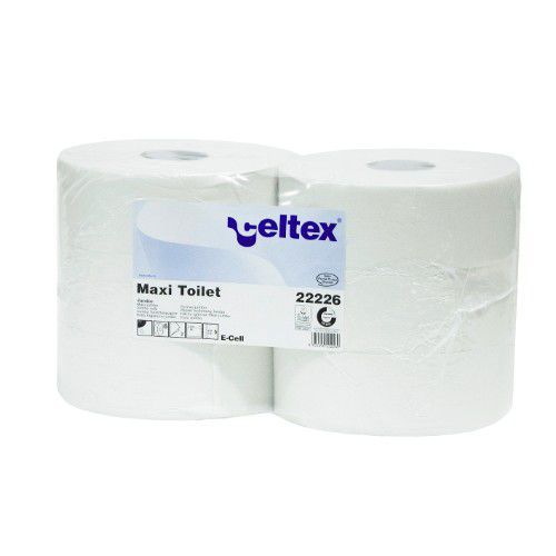 Celtex Maxi -WC-paperi, 2-kerroksinen, ensiökuitu, 376 m/rulla