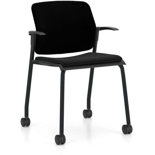 Konferenssituoli Wikido käsinojilla ja pyörillä - Nowy Styl