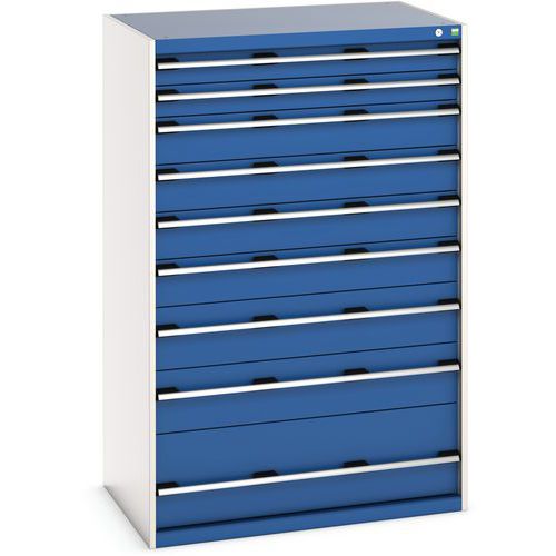 Kaappi 9 laatikolla Cubio – 1600x1050x750 mm – Bott