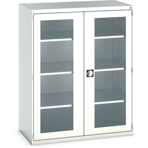 Kaappi läpinäkyvillä ovilla Cubio 1300x650x1600 mm - Bott