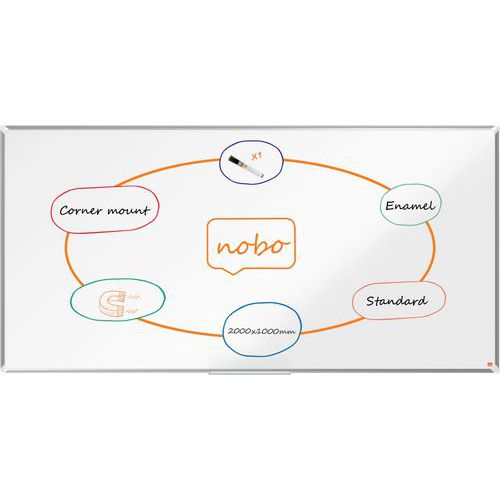 Premium Plus emaloitu magneettinen valkotaulu - Nobo