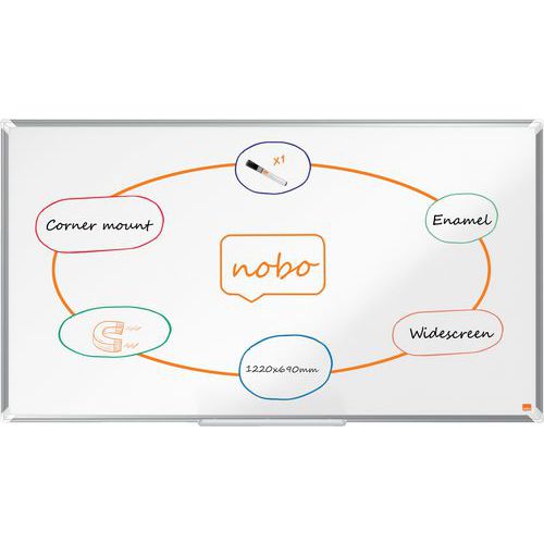 Premium Plus magneettinen emaloitu widescreen-whiteboard - Nobo