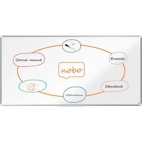 Premium Plus emaloitu magneettinen valkotaulu - Nobo