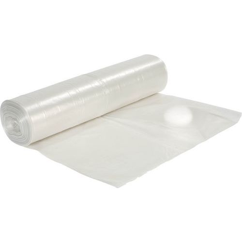 Läpinäkyvä jätesäkki kierrätetystä polyeteenistä, 125 litraa, 60my