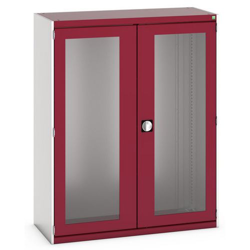 Kaappi Cubio 2 läpinäkyvät ovet H1600mm - Bott