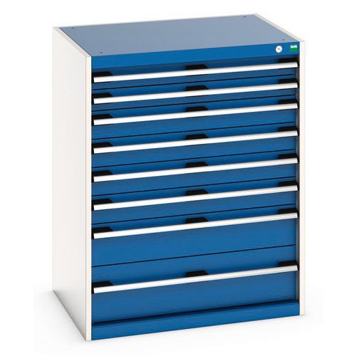 Kaappi 8 laatikolla raskaalle kuormalle 800x650x1000mm - Bott
