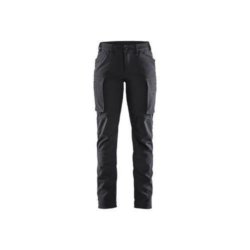 Naisten softshell talvihousut Musta