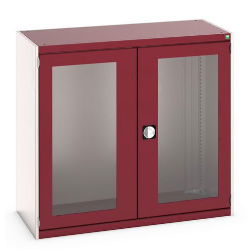 Kaappi läpinäkyvillä ovilla Cubio 1300x525x1600 mm – Bott