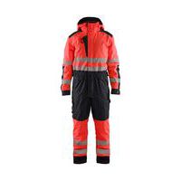 Highvis talvihaalari Huomio punainen/Musta
