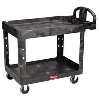 Muovikärry, jossa 2 hyllyä - kapasiteetti 220 kg - Rubbermaid