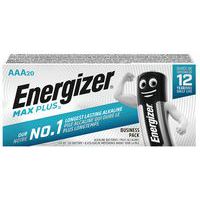 Max Plus AAA/LR3-alkaliparisto - 20 kpl:n pakkaus - Energizer