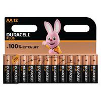Plus 100% AA ‑alkaliparisto - 4 - 8 tai 12 yksikköä - Duracell