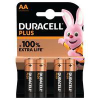 Plus 100% AA ‑alkaliparisto - 4 - 8 tai 12 yksikköä - Duracell