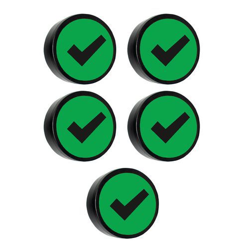 Pyöreä magneetti Verified -symbolilla