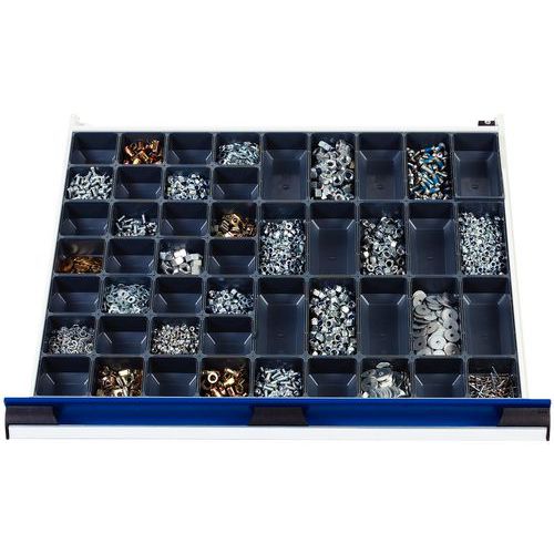 48 godets33 L x l : 75 x 75 mm15 L x l : 75 x 150 mm