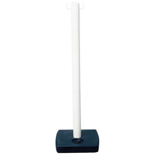 poteau sur socle blanc