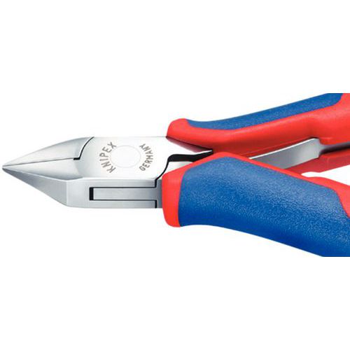 Sivuleikkurit elektroniikkaan - Terävä pää - Diagonaalileikkaus - Knipex